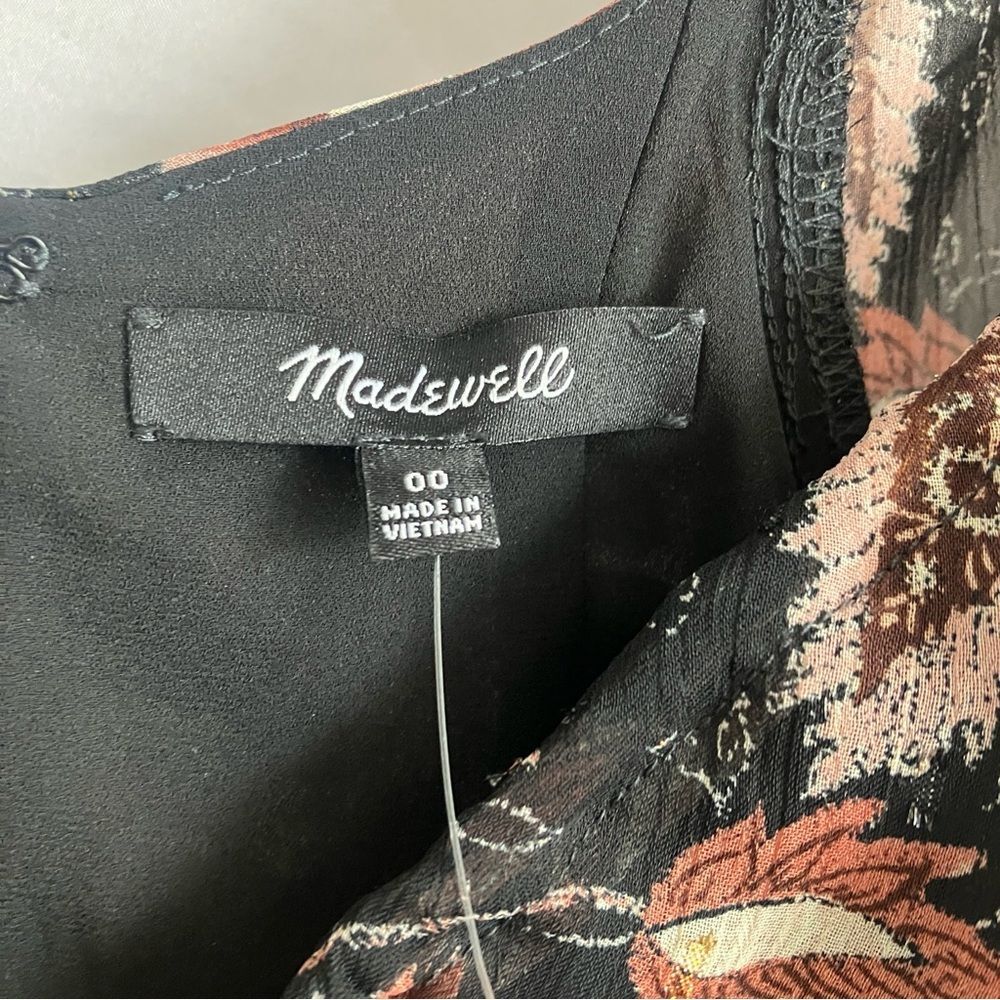 Madewell Amalia Tiered Floral Mini Dress XS - Picture 4 of 9